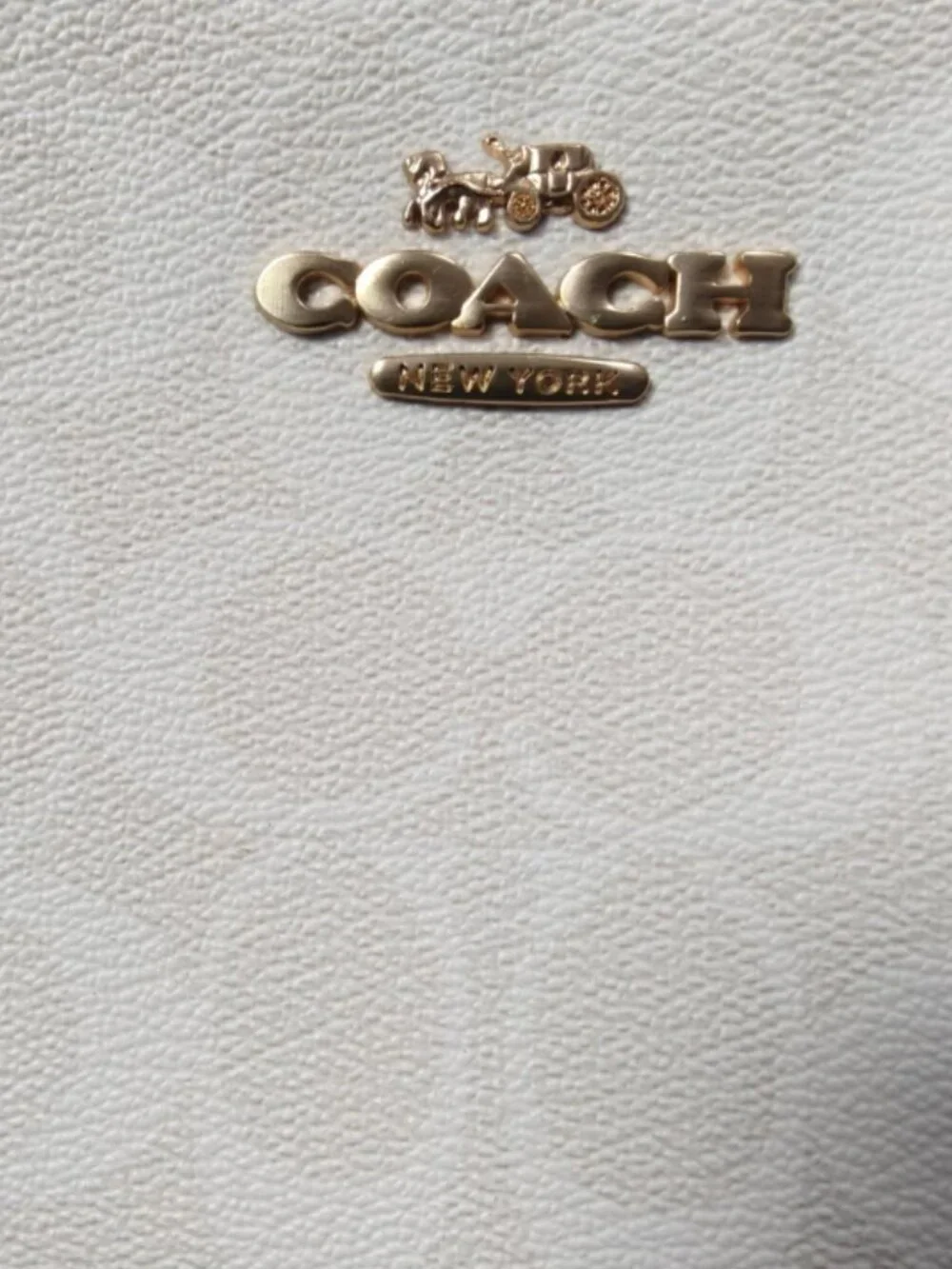 Coach Teri 2Way Shoulder Bag CA548 Signature Canvas White Smooth Leather Outlet